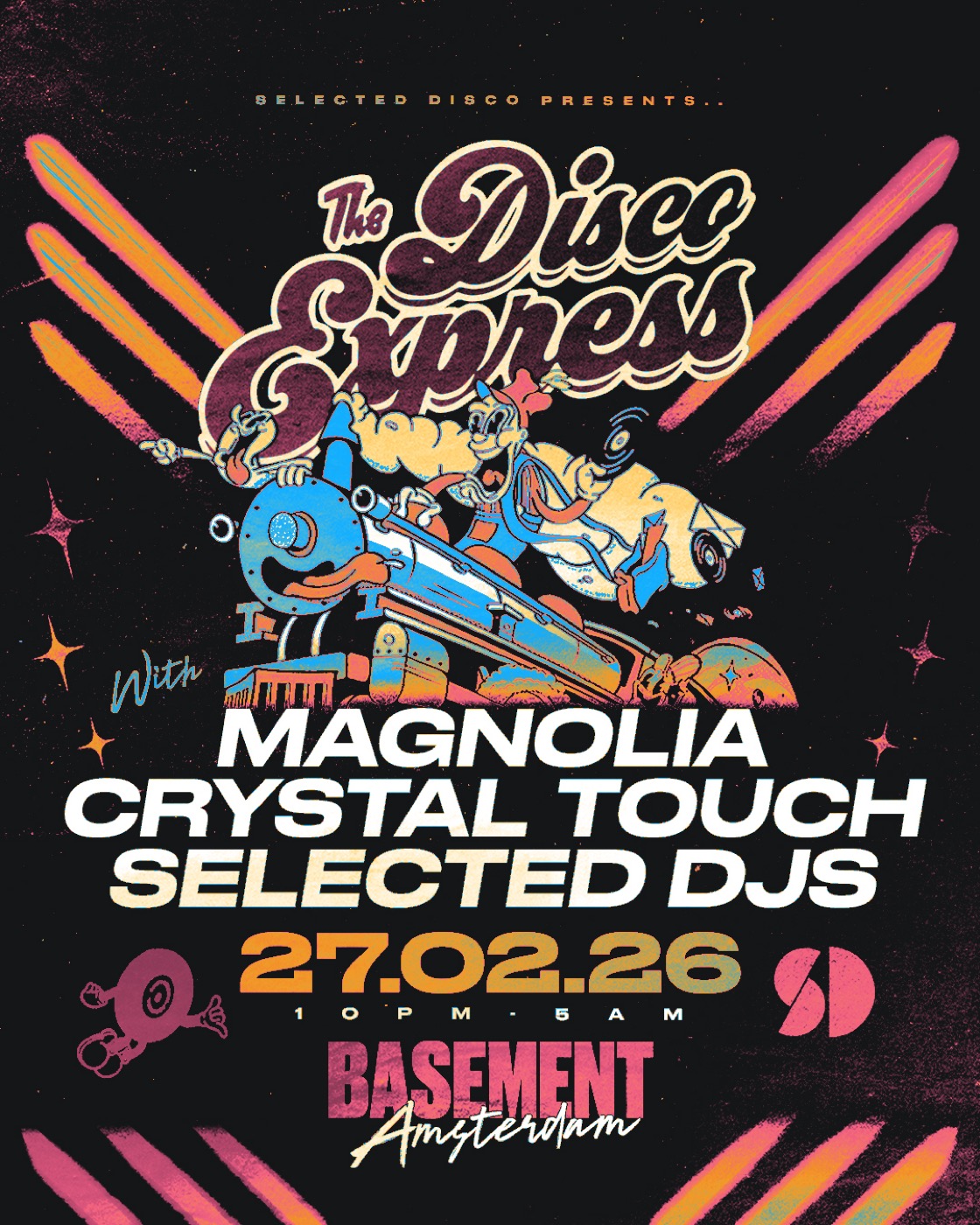 The Disco Express Amsterdam flyer