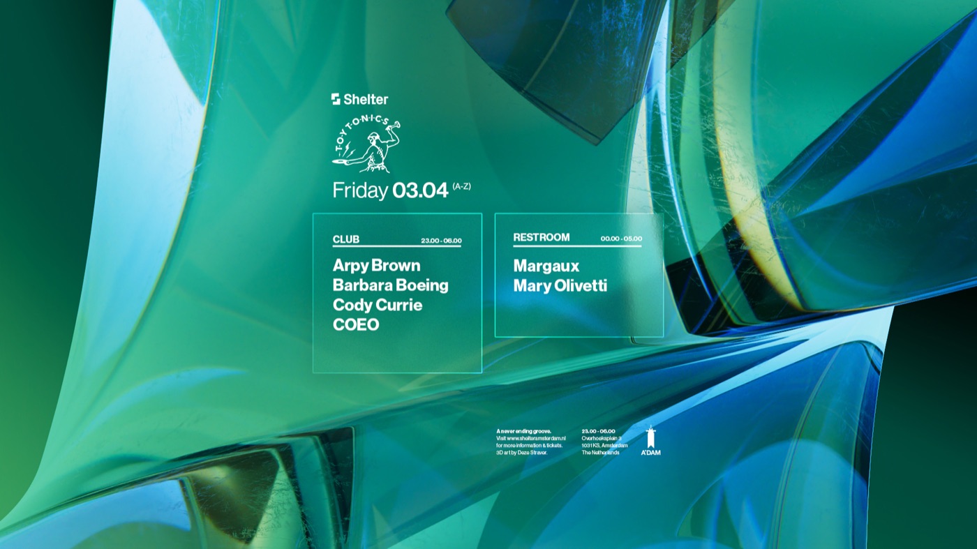Shelter presents Toy Tonics flyer